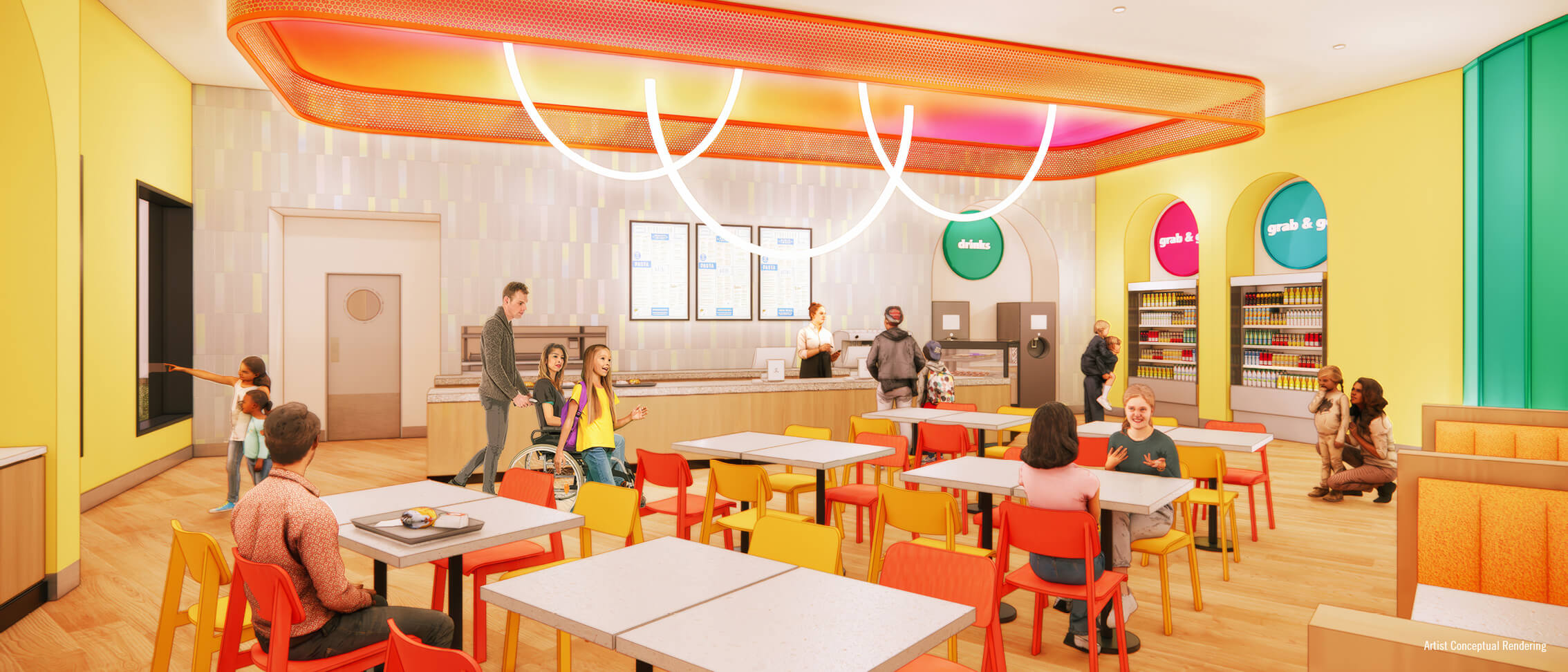Universal Kids Resort Hotel — comptoir de commande