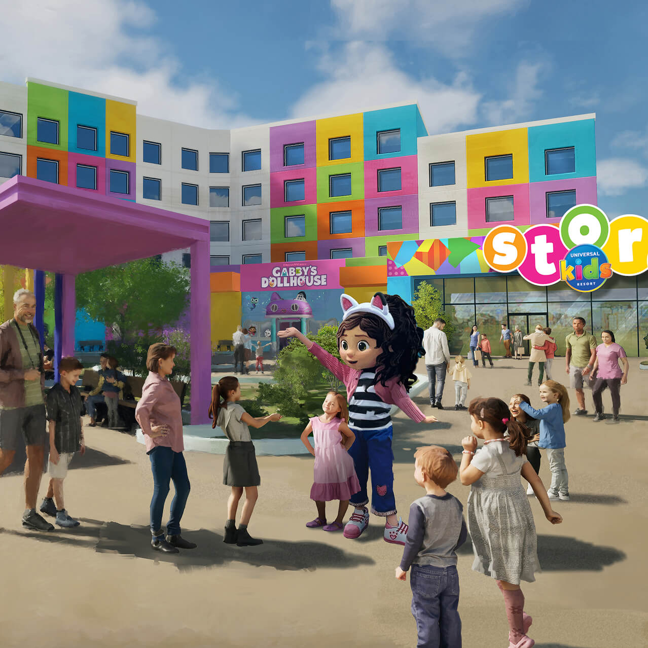 The logo for Isle of Curiosity in Universal Kids Resort