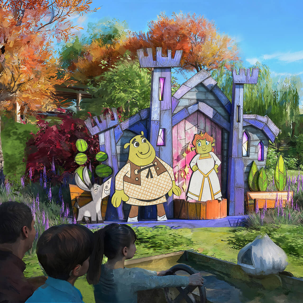 Representación artística de Shrek and Fiona's Happily Ogre After.