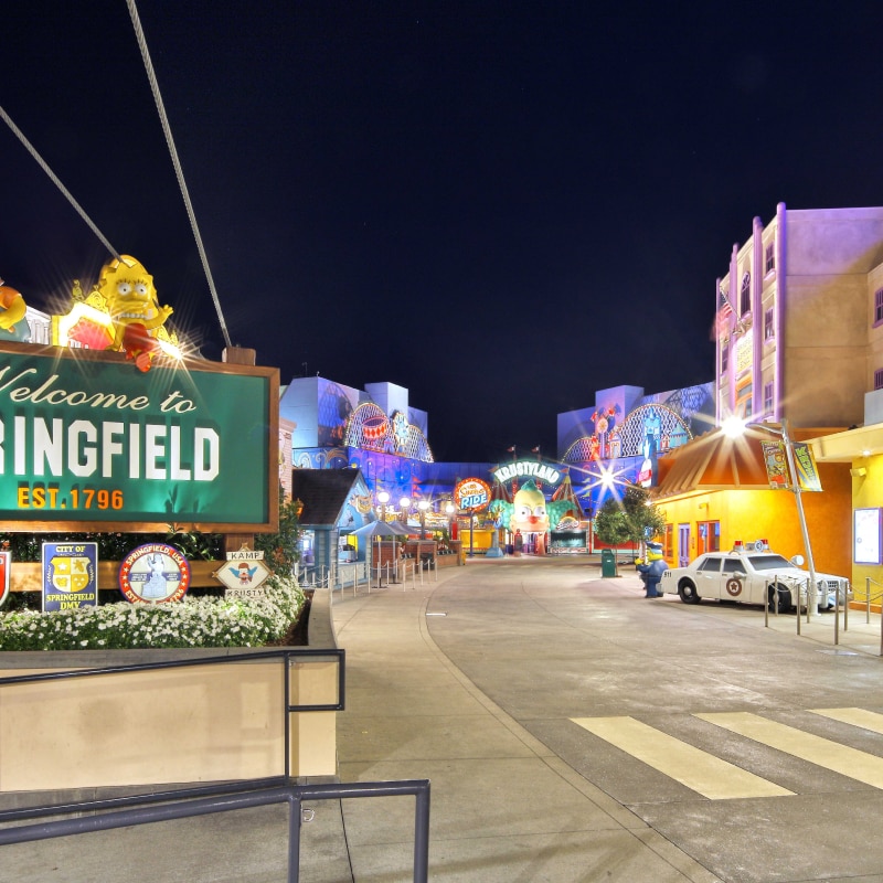 A sign that says Welcome to Springfield with Springfield in the background.
