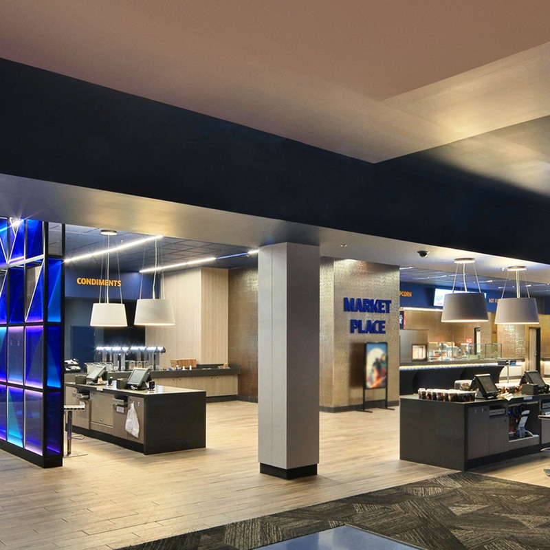 A lobby view of Universal Cinema