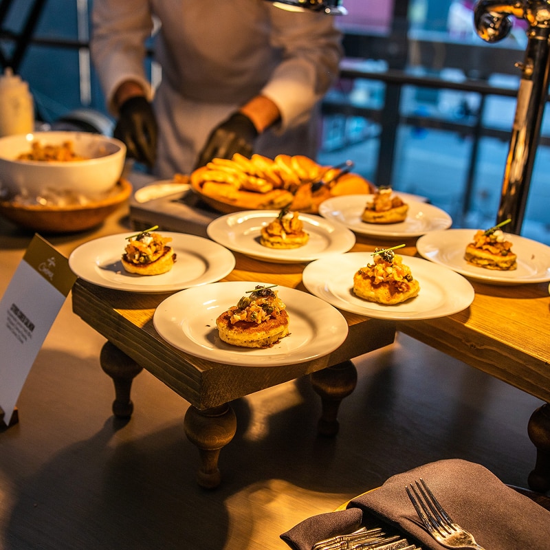 an example of food served during meetings and events at Universal Cinema