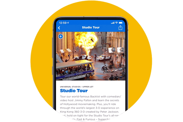 Universal Studios Hollywood app