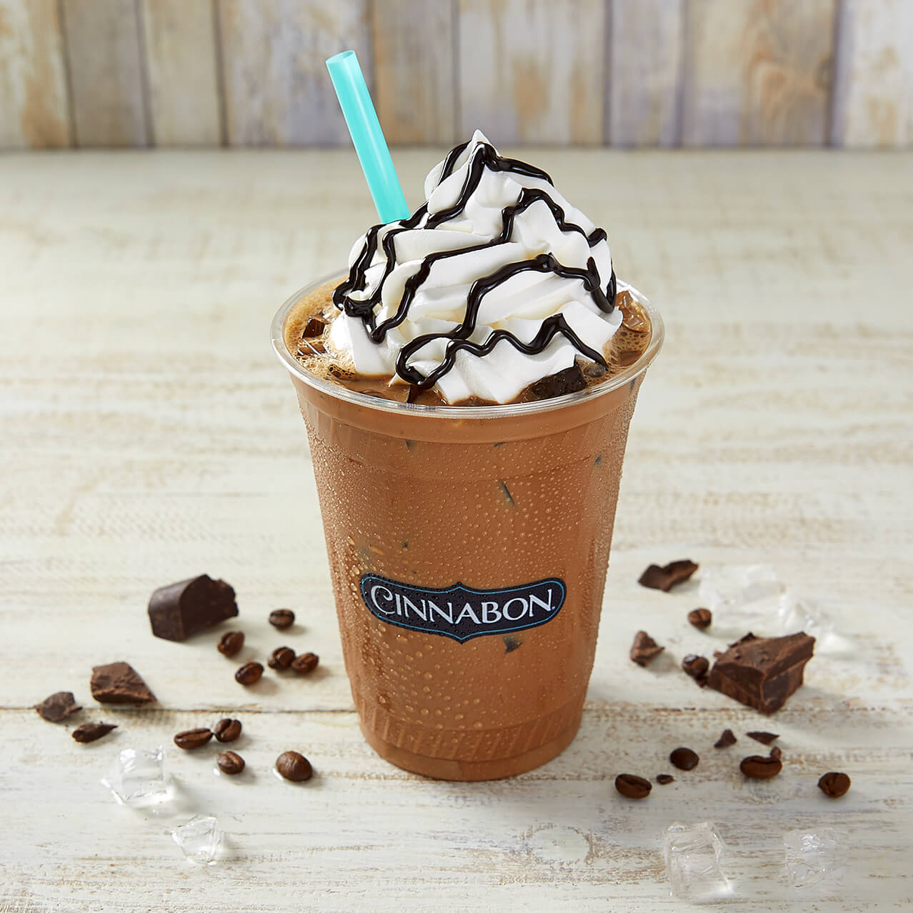 MochaLatta Chill® beverage from Cinnabon, a bakery.