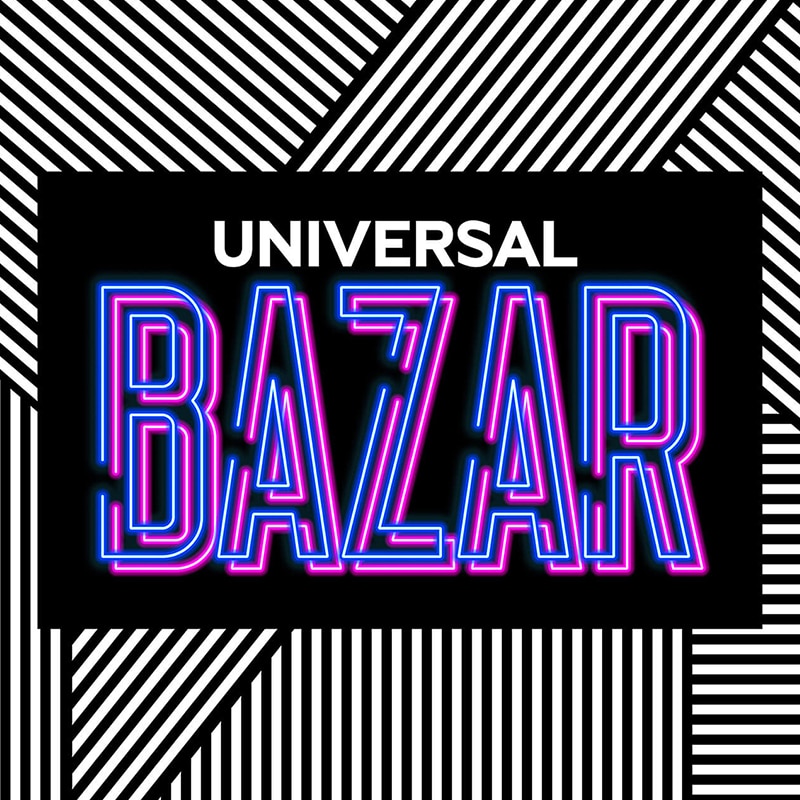 The logo for Universal Bazar at Universal CityWalk Hollywood.