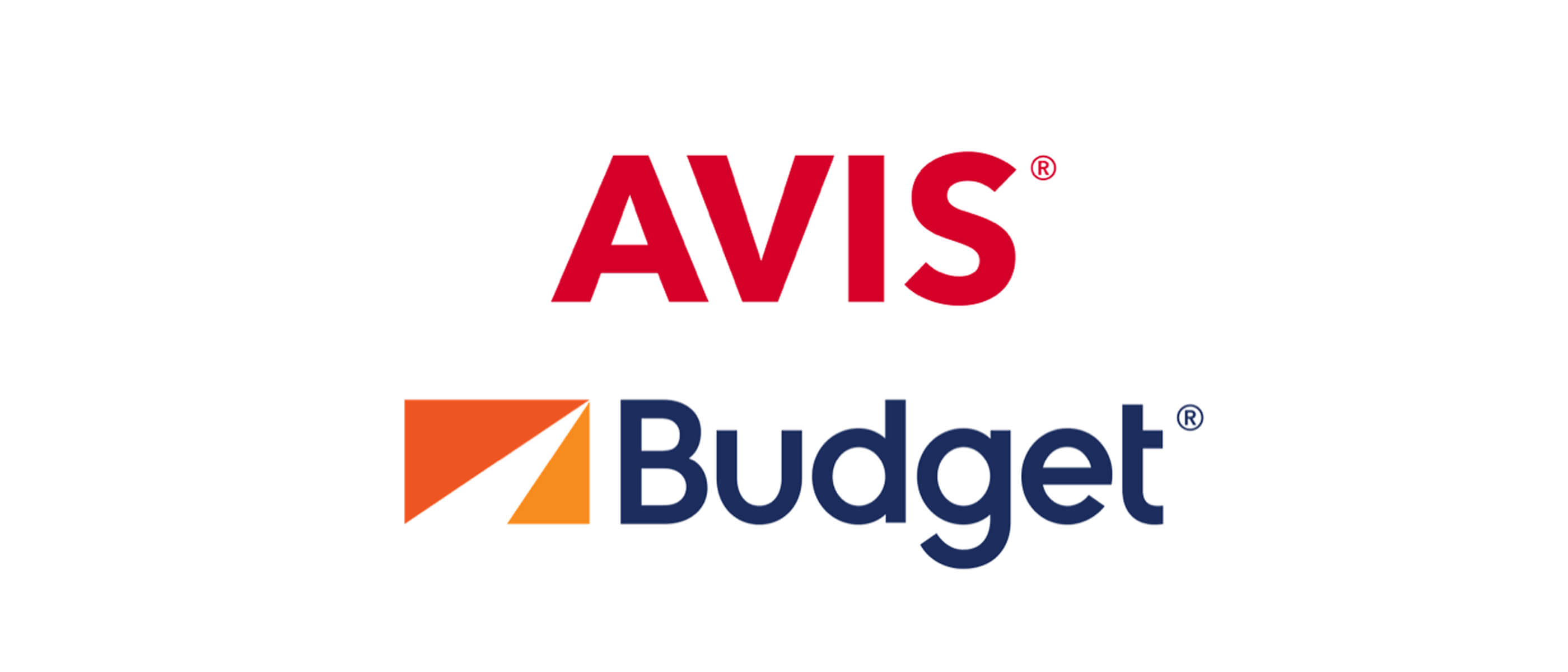 Avis and Bugget logos in a white background.