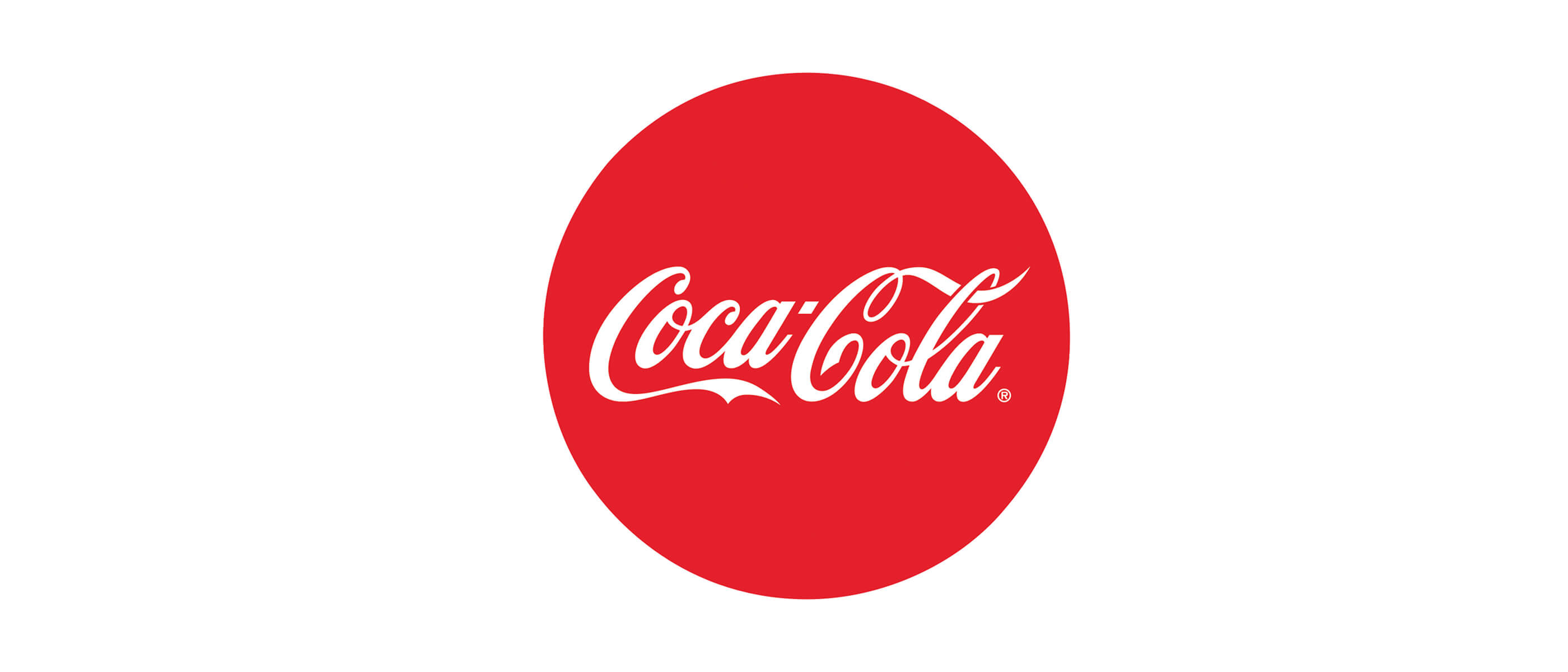 Coca Cola logo in a white background.