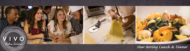 People watching Pasta being made at VIVO