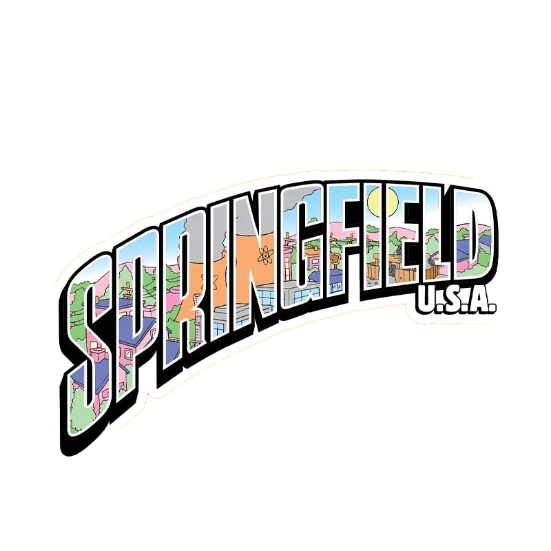 Image of the Simpsons, Springfield USA Logo