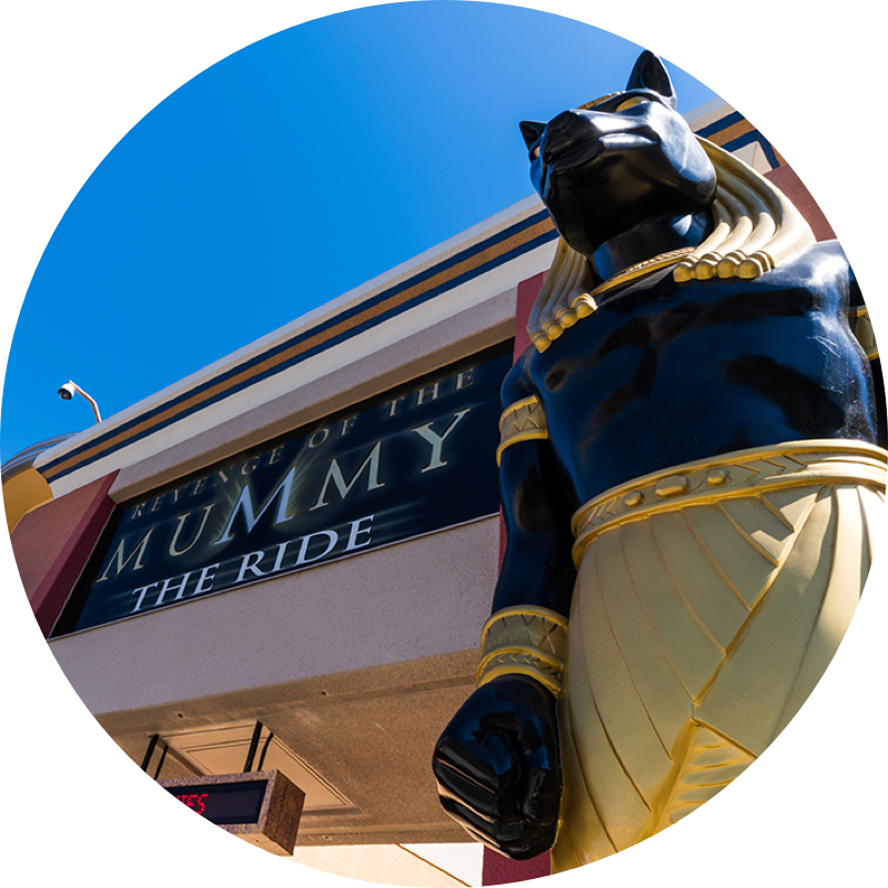 Exterior of The Mummy at Universal Studios Hollywood