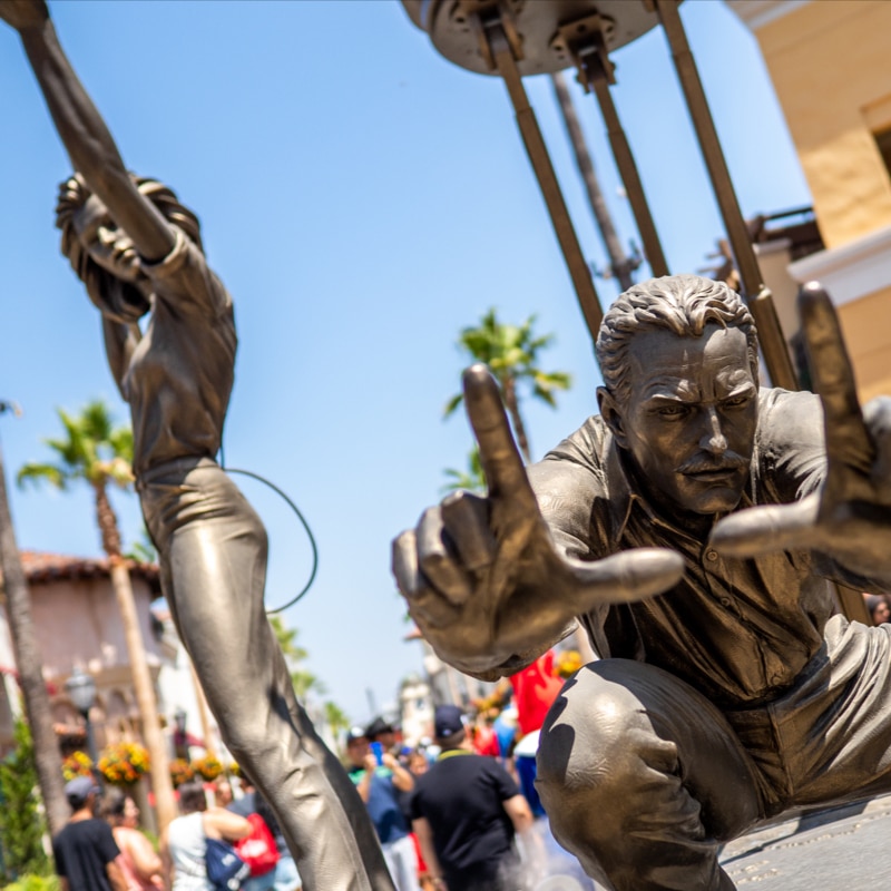Image of a statue in Universal Studios Hollywood