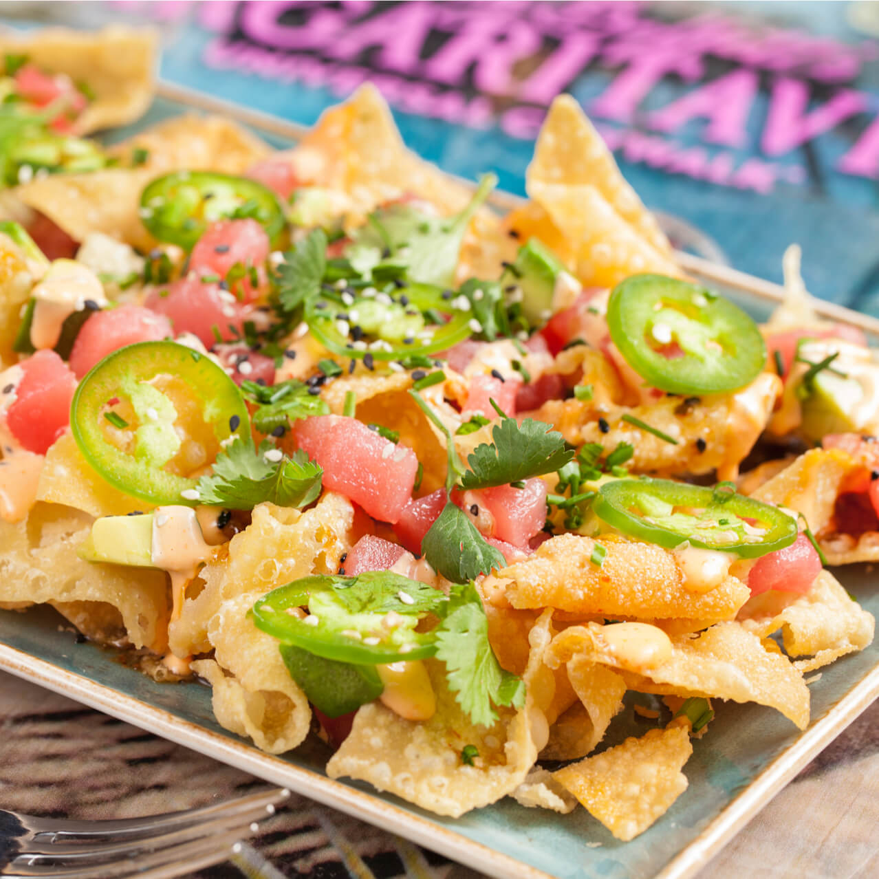 Nacho appetizer at Margaritaville