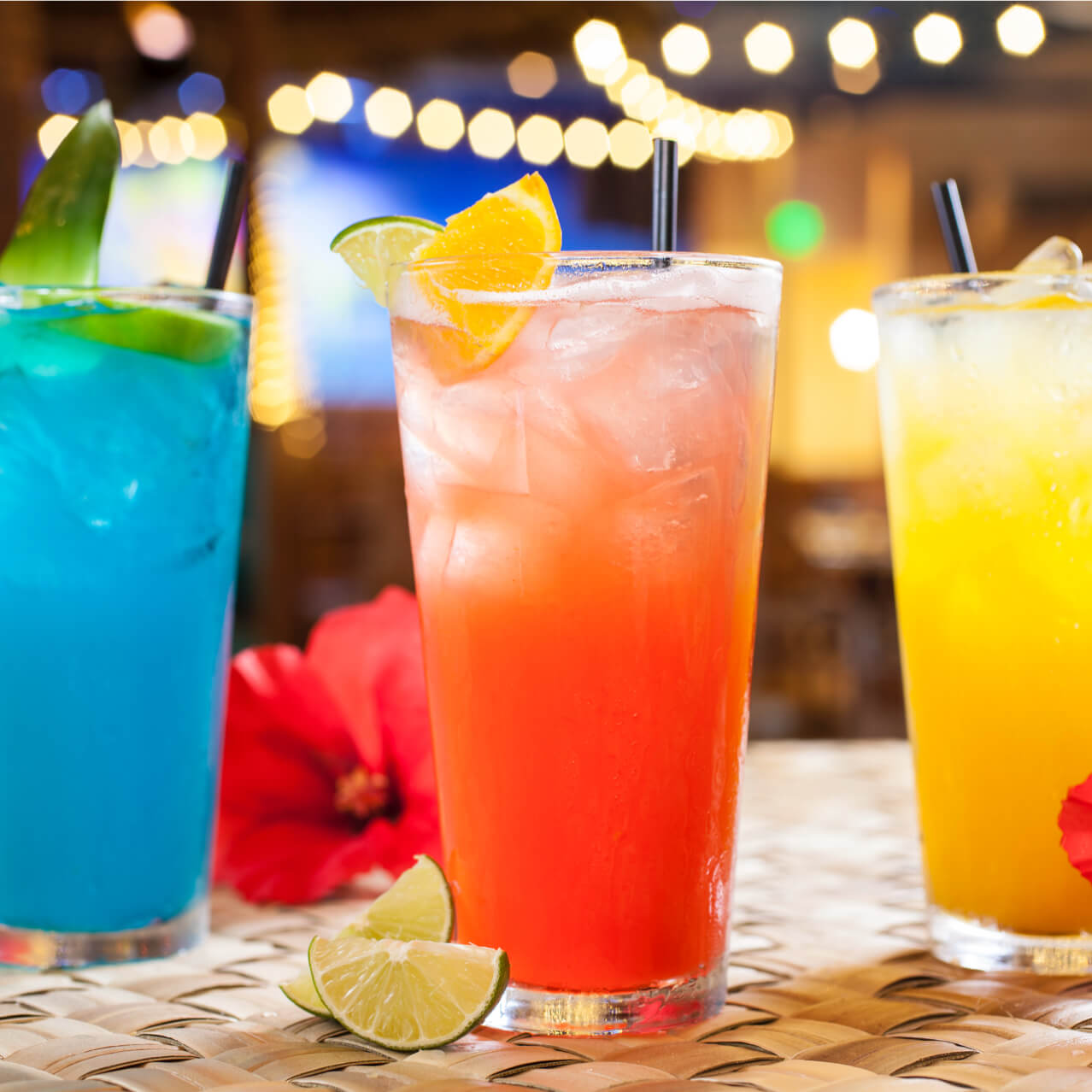 Colorful drinks at Margaritaville