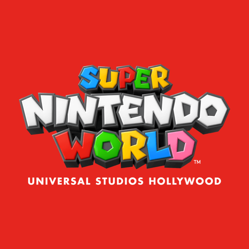 SUPER NINTENDO WORLD at Universal Studios Hollywood Logo.