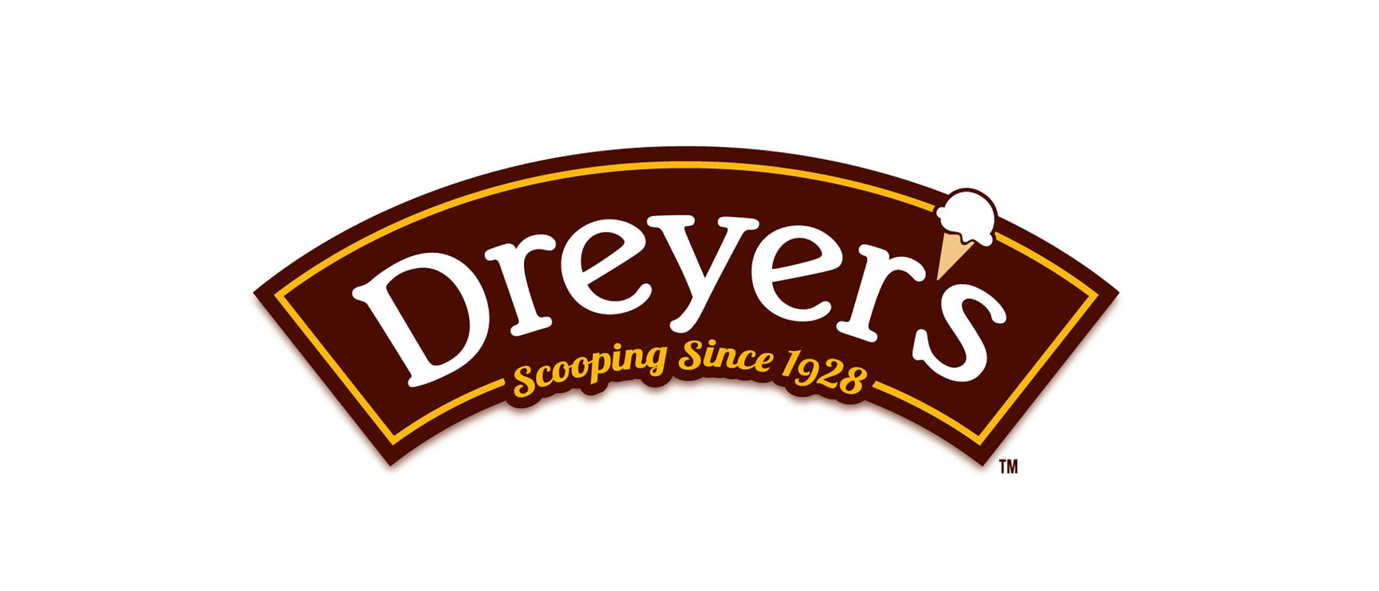 Dreyers logo in a white background.