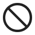 Icon of the prohibited symbol