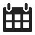 Icon of a blank calendar