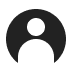 Icon of the outline of a human avatar in a circle