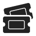Icon of two ticket stubs