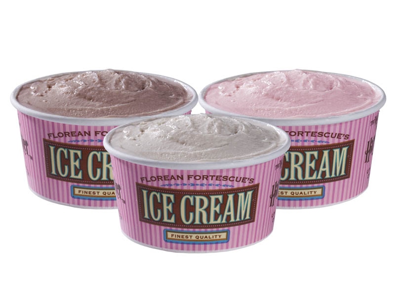 Strawberry & Peanut Butter Ice Cream Cup