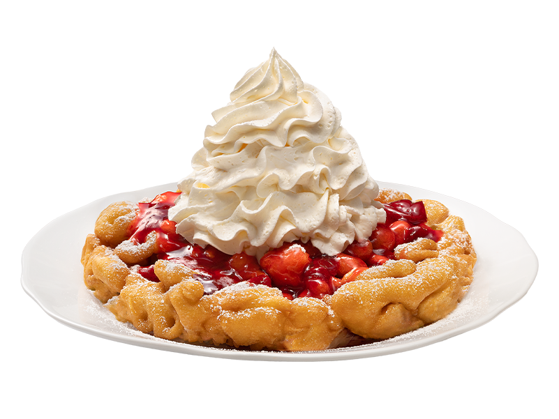 Classic Strawberry Funnel Cake