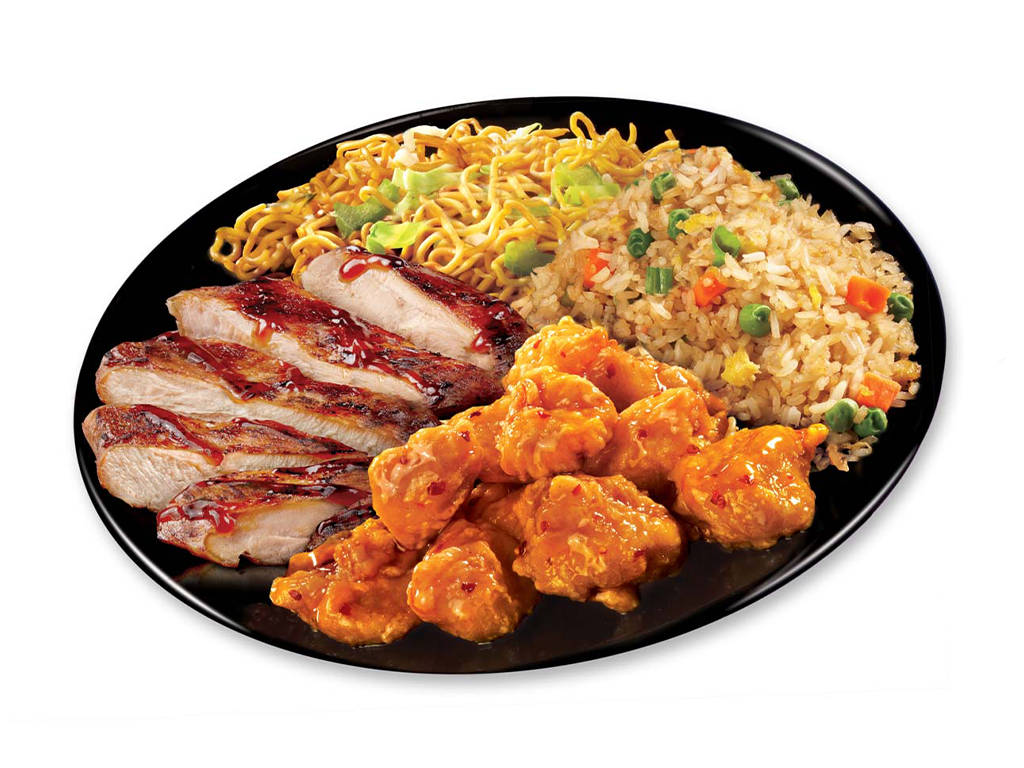 Plate 3 - Orange Chicken and Teriyaki Chicken