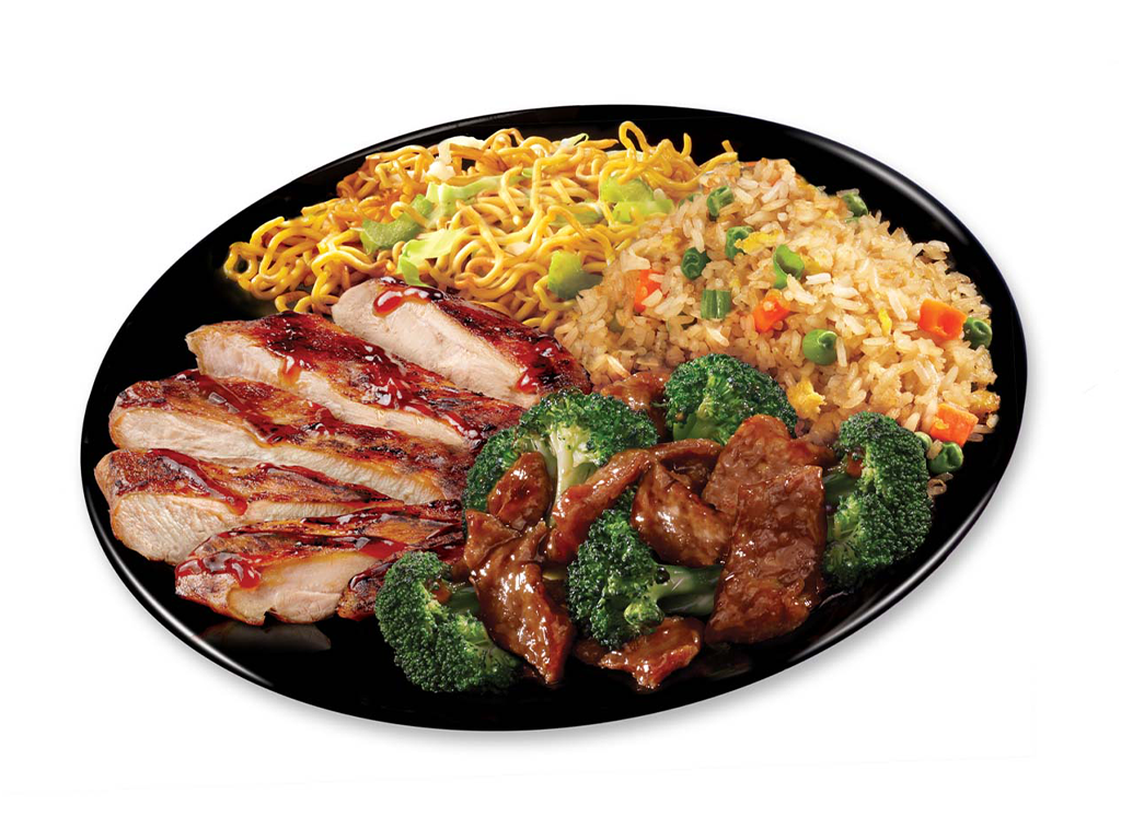 Plate 5 - Broccoli Beef and Teriyaki Chicken