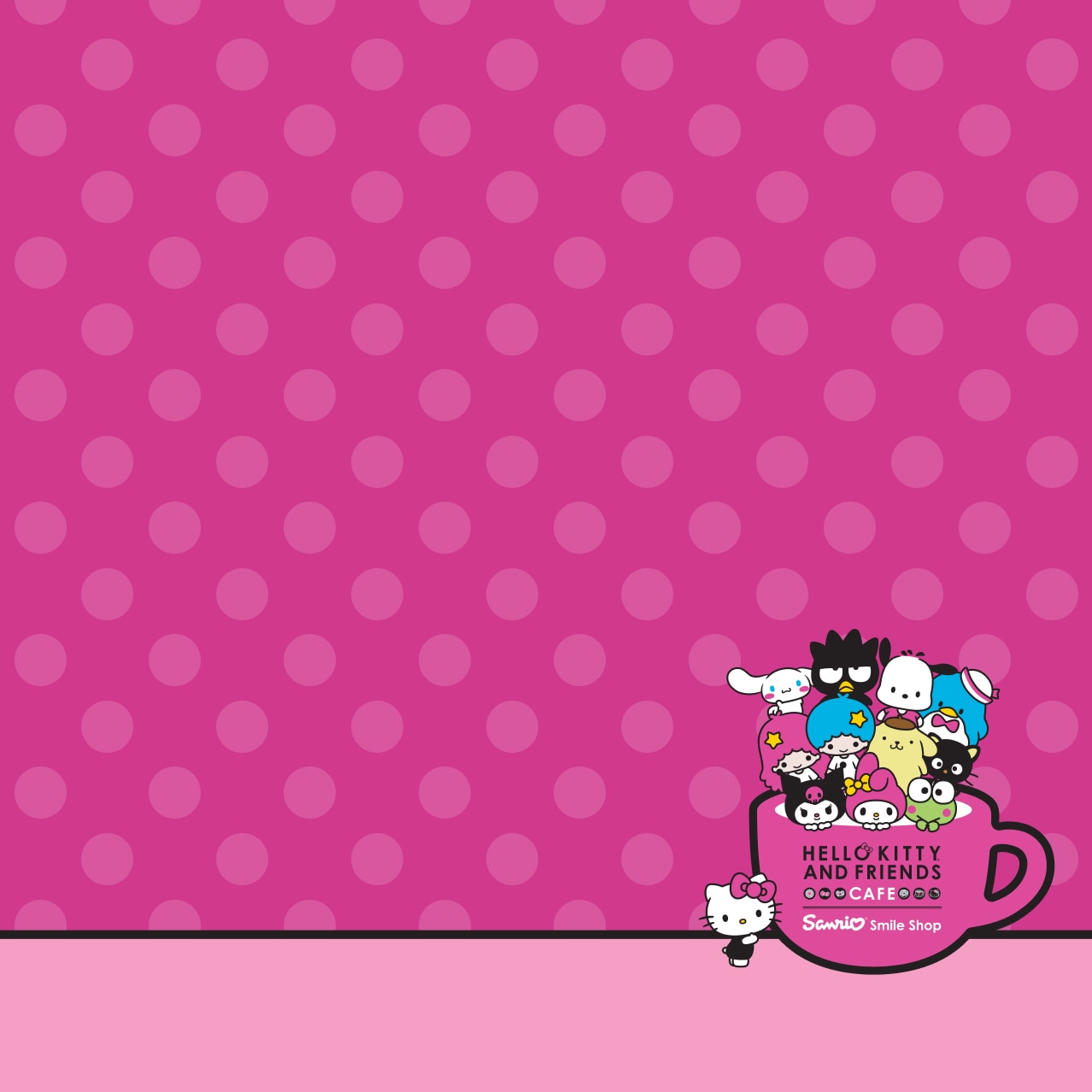 Logo for Hello Kitty® and Friends Cafe and Sanrio® Smile Shop