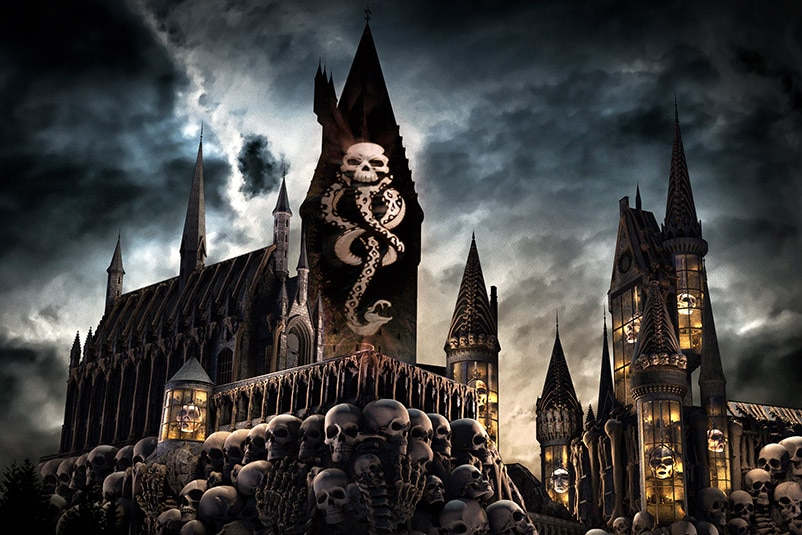 Hogwarts Castle On Fire