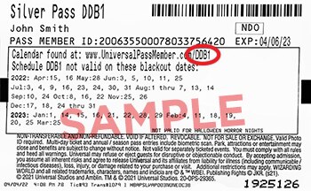 Black-out Calendars - Universal Studios Hollywood