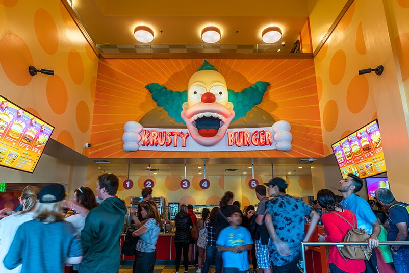 Krusty Burger, Universal Studios Hollywood