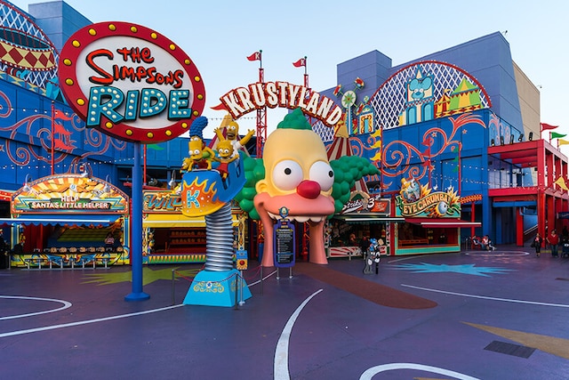 universal the simpsons ride exterior