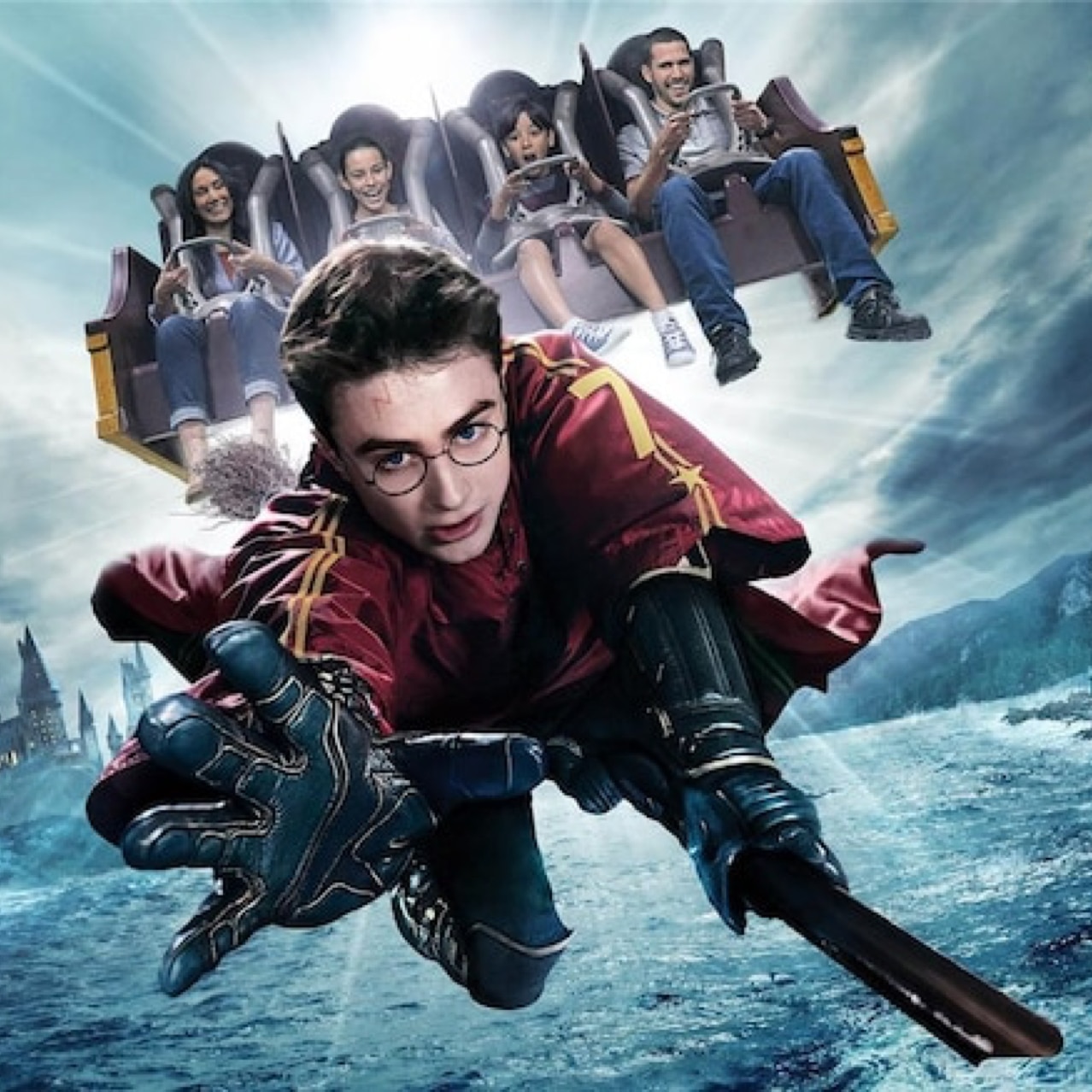 Harry Potter Riding Broom