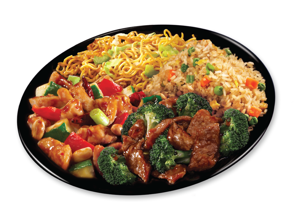 Plate 4 - Kung Pao Chicken and Broccoli Beef
